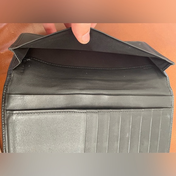 100% Authentic, Vintage, LOEWE, Nappa Leather, Long Bifold Wallet, Preloved 😻🖤 - Picture 11 of 16